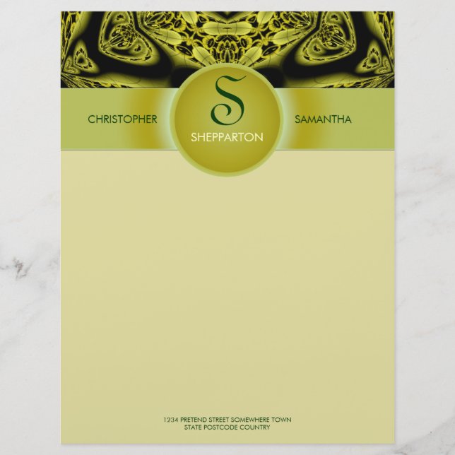 Membrete Jungla tribal (he)Arte personaliza Stationery (Anverso)