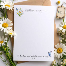 Membrete Las flores nos recuerdan