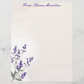Membrete Lavender Sprig