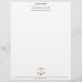 Membrete Lawyer Attorney At Law Classy White