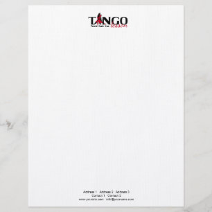 Membrete Lección de tango - Letterhead