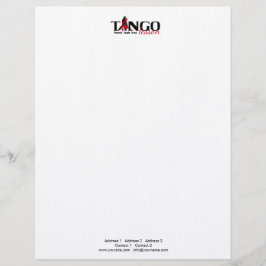 Membrete Lección de tango - Letterhead