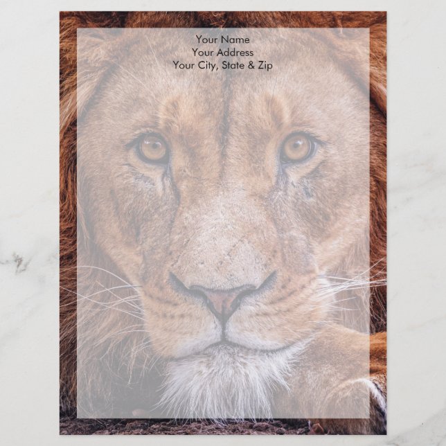Membrete León africano (Anverso)