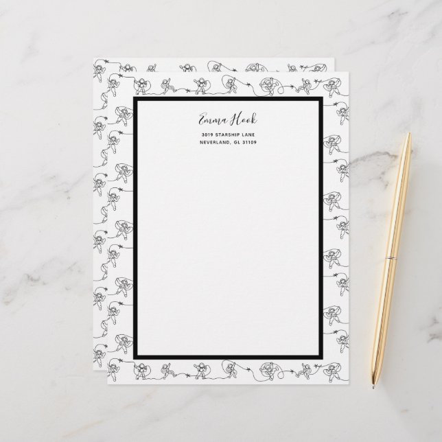 Membrete Leterhead astronauta (Anverso/Reverso In Situ)