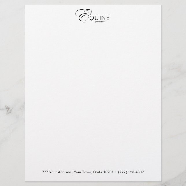 Membrete Letra monograma E caballo (Anverso)