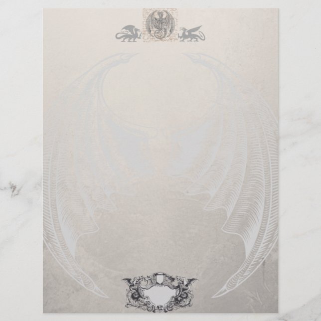 Membrete Letra Wyvern King (Anverso)