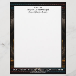 Membrete Letras de Arte Fractal Vista Imperial