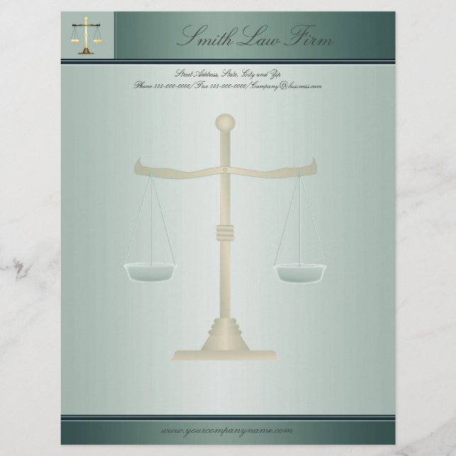 Membrete Letras de negocios de abogados (Anverso)