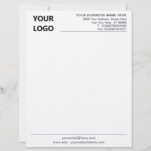 Membrete Letras de oficina comercial de personalizado con l