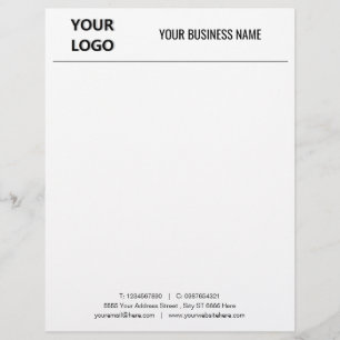Membrete Letras de oficina comercial de personalizado con l