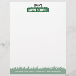 Membrete Letras de servicio de jardín profesional