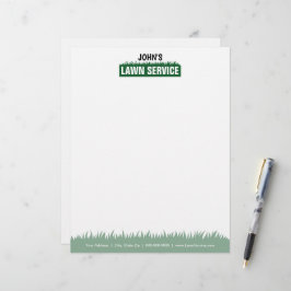 Membrete Letras de servicio de jardín profesional