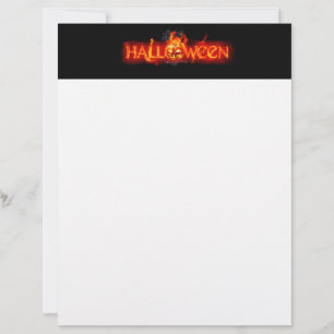 Membrete Letras ígneas masivas de SlipperyJoe's Halloween c