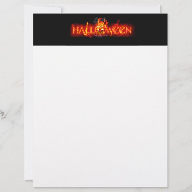 Membrete Letras ígneas masivas de SlipperyJoe's Halloween c (Anverso)