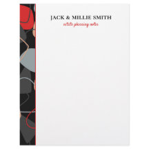 Letras importantes de resumen moderno rojo, gris y