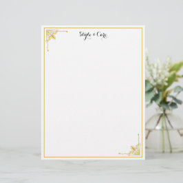 Membrete Letras personalizadas con su nombre en estilo