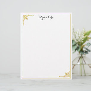 Membrete Letras personalizadas con su nombre en estilo