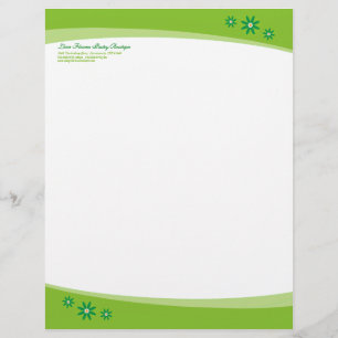 Membrete Letrero De Flor Lime