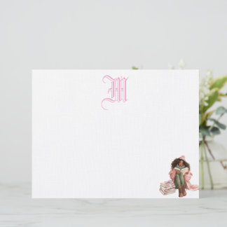 Membrete Letrero personalizado del libro de romance negro