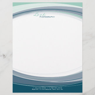 Membrete LETTERHEAD CORPORATIVA :: curvo 4
