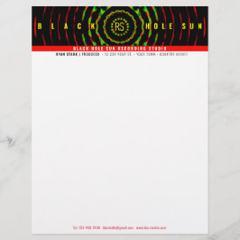 Membrete Letterhead de Black Hole Sun