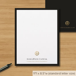 Membrete Letterhead de la firma financiera