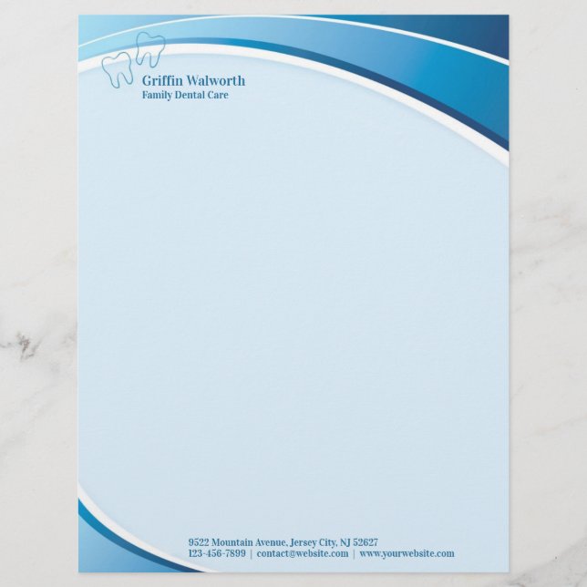 Membrete Letterhead dental (Anverso)