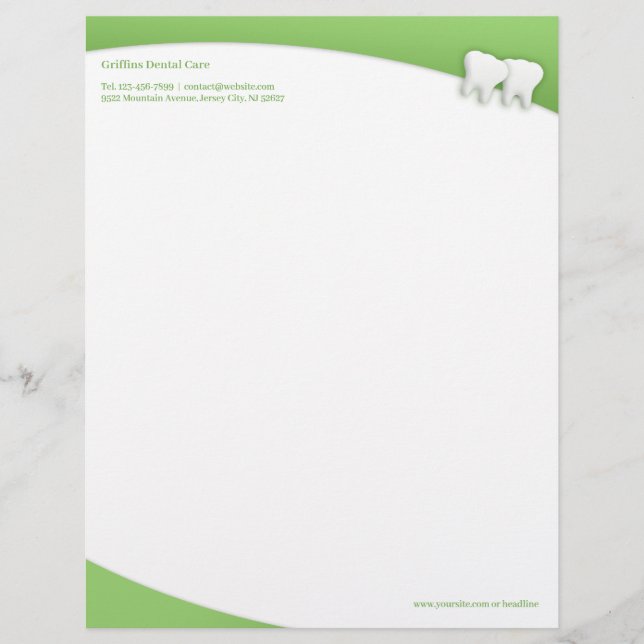 Membrete Letterhead dental (Anverso)