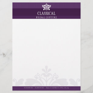 Membrete LETTERHEAD ELEGANTE :: florece la clase 12