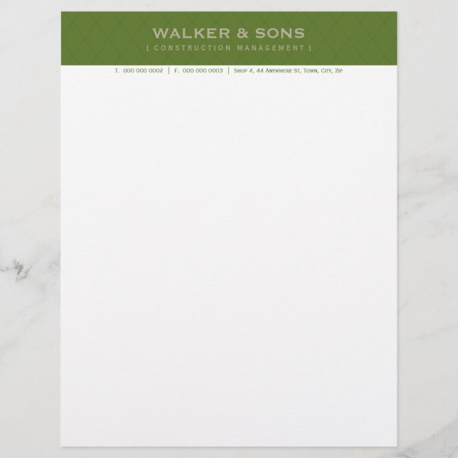 Membrete LETTERHEAD EMPRESARIAL CORPORATIVA :: simplemente  (Anverso)