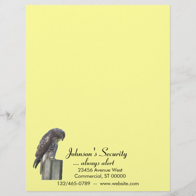 Membrete Letterhead - Falcon (Anverso)