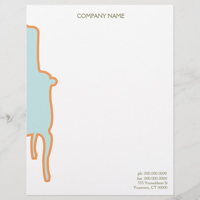 Membrete Letterhead francesa de sillón (Anverso)