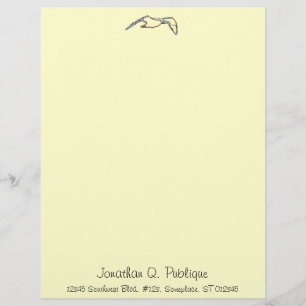 Membrete Letterhead - Gaviota Neon
