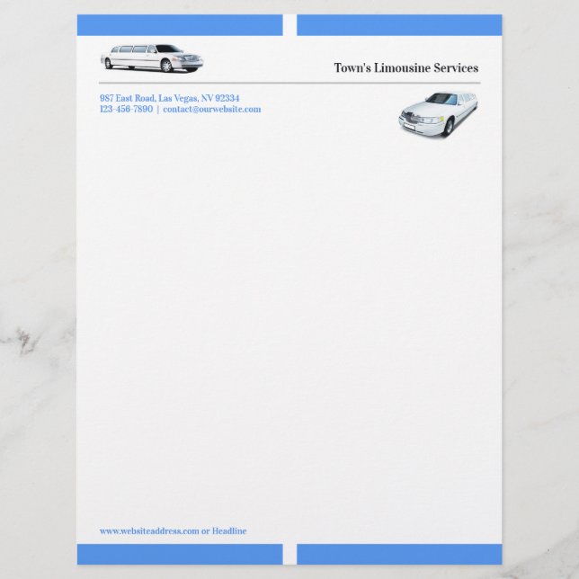 Membrete Letterhead limusina (Anverso)