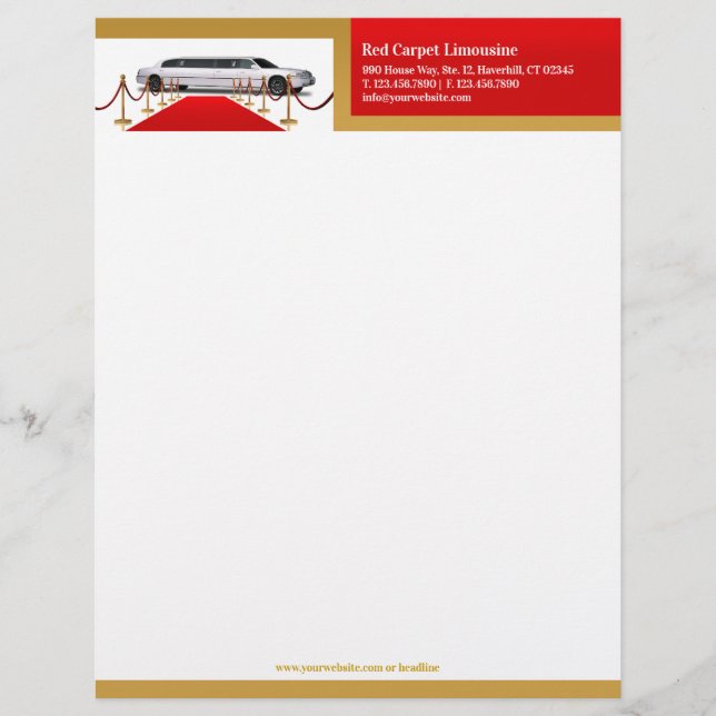 Membrete Letterhead limusina (Anverso)