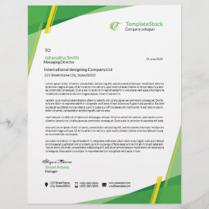 Membrete Letterhead mínimo
