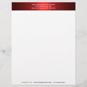 Membrete Letterhead Negra y Roja