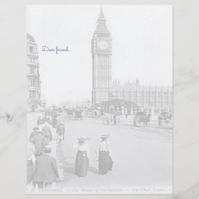 Membrete Letterhead old londres (Anverso)