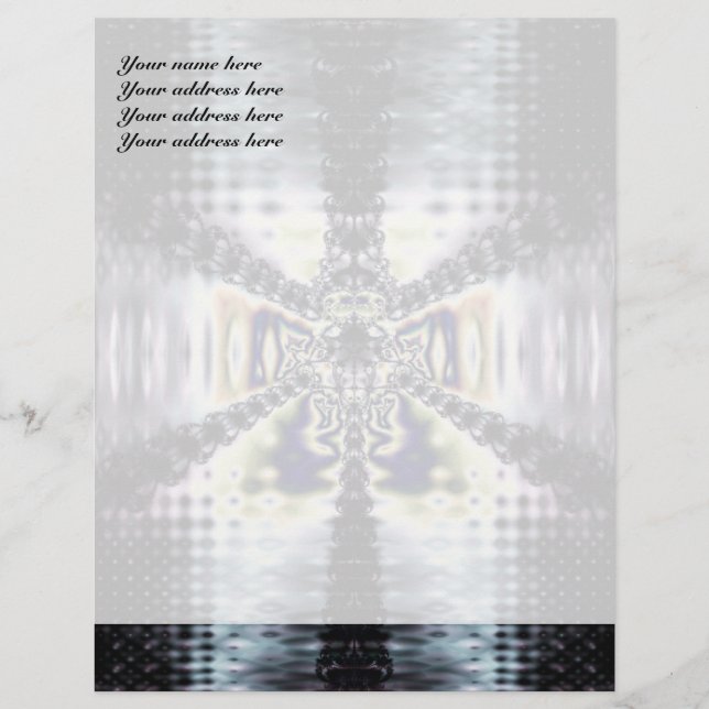 Membrete Letterhead personalizada de espacio púrpura (Anverso)