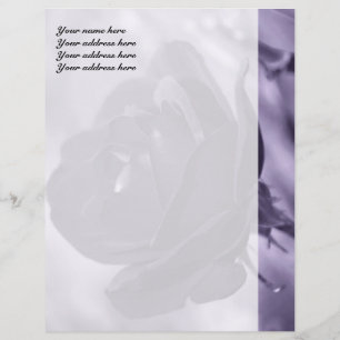 Membrete Letterhead personalizada Purple Rosa