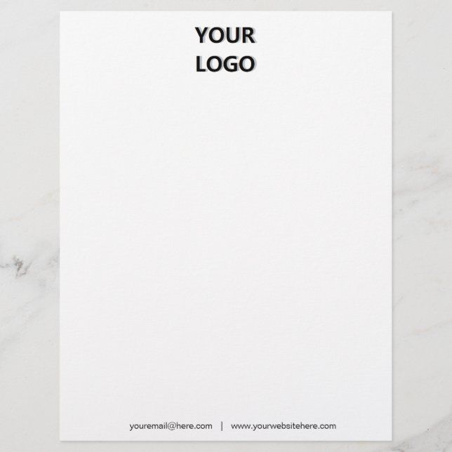 Membrete Letterhead personalizada Sitio Web de correo elect (Anverso)