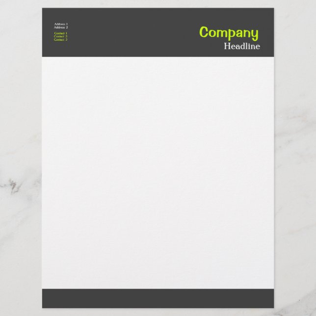 Membrete Letterhead profesional (Anverso)