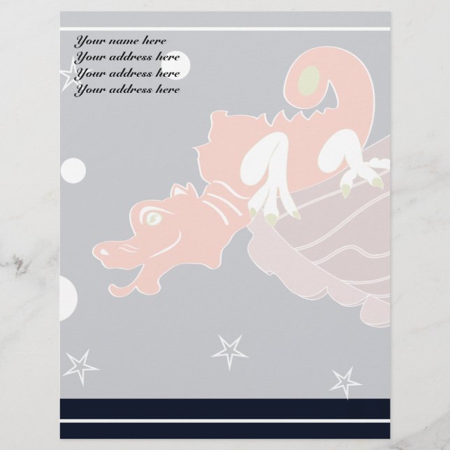Membrete Letterhead Red Dragon (Anverso)