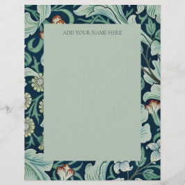 MEMBRETE LETTERHEAD : WILLIAM MORRIS : FLORAL