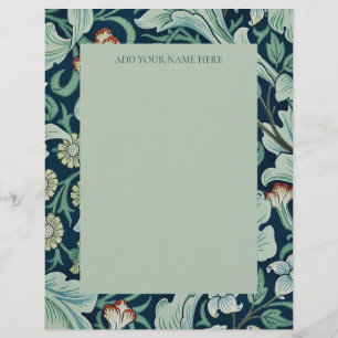 MEMBRETE LETTERHEAD : WILLIAM MORRIS : FLORAL