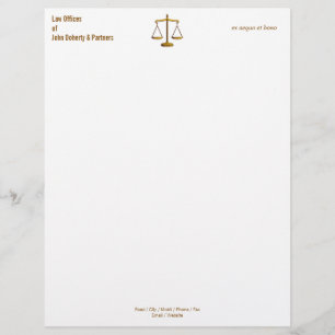 Membrete LEY OFFICES Letterhead