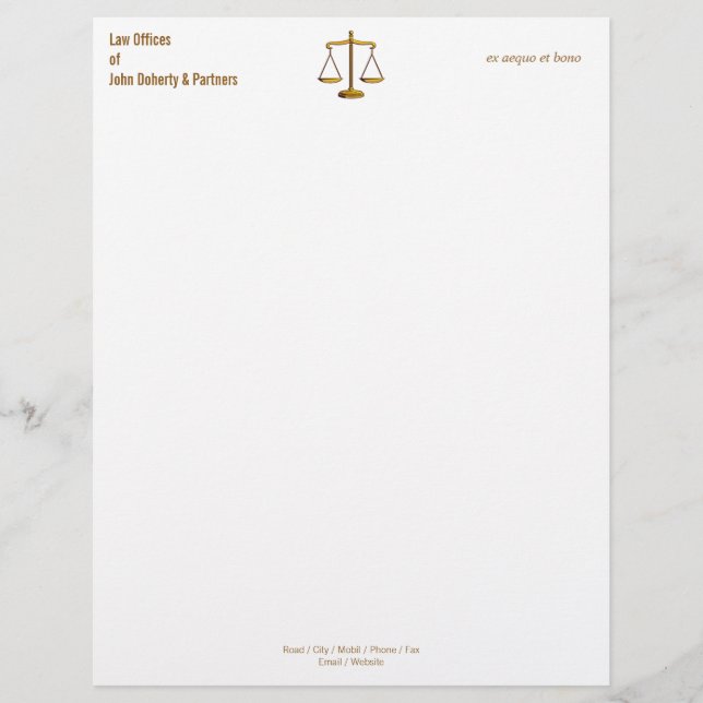 Membrete LEY OFFICES Letterhead (Anverso)
