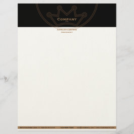 Membrete Leyenda del logotipo de la corona
