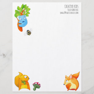 Membrete Leyenda del Personalizable divertido de Woodland