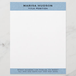 Membrete Light blue Linen Fabric Texture